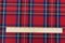 School Red-Blue-White-Multi Plaid Poly Madras Woven Fabric By the Yard